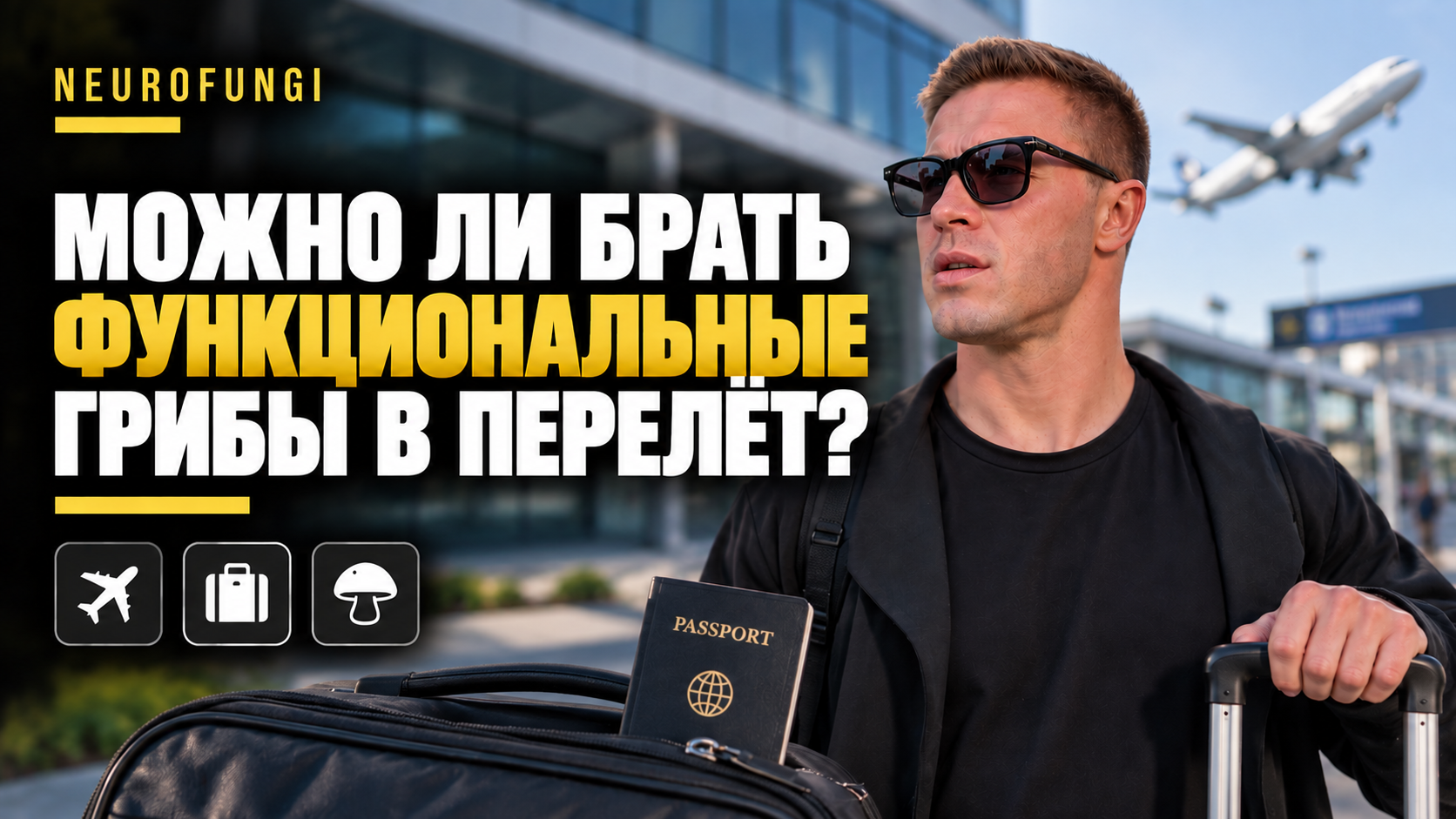 Можно ли брать в перелёт функциональные грибы ?